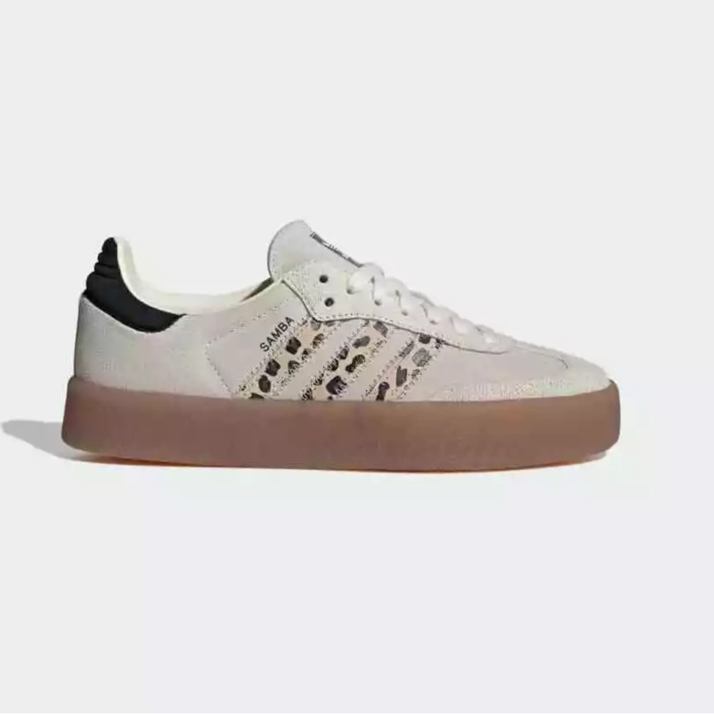 Adidas Sambae "Leopard Off White" Colorway Women’s Size 8 Authentic JI4226